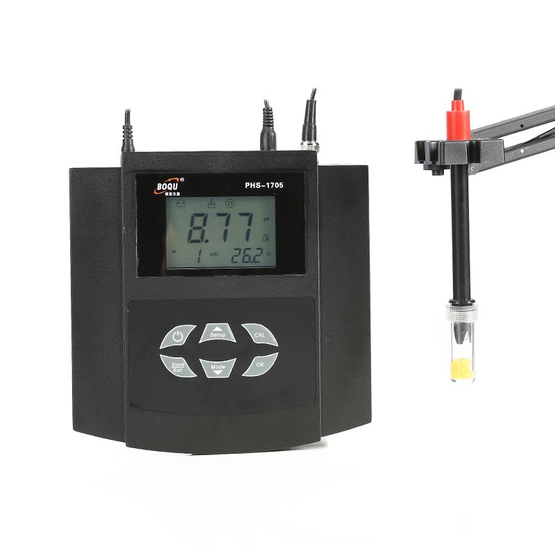 Boqu Phs-1705 -2.00~18.00ph 3-in-1 digital bench-top ph meter for blood cheese food milk