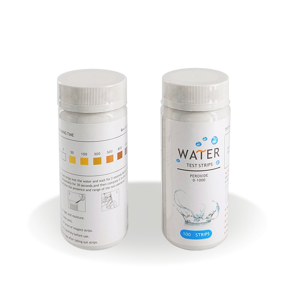 Caped Hydrogen peroxide 0-1000 Water Test Strips test kit machine fast and accurate factory supply high quality rapid test
