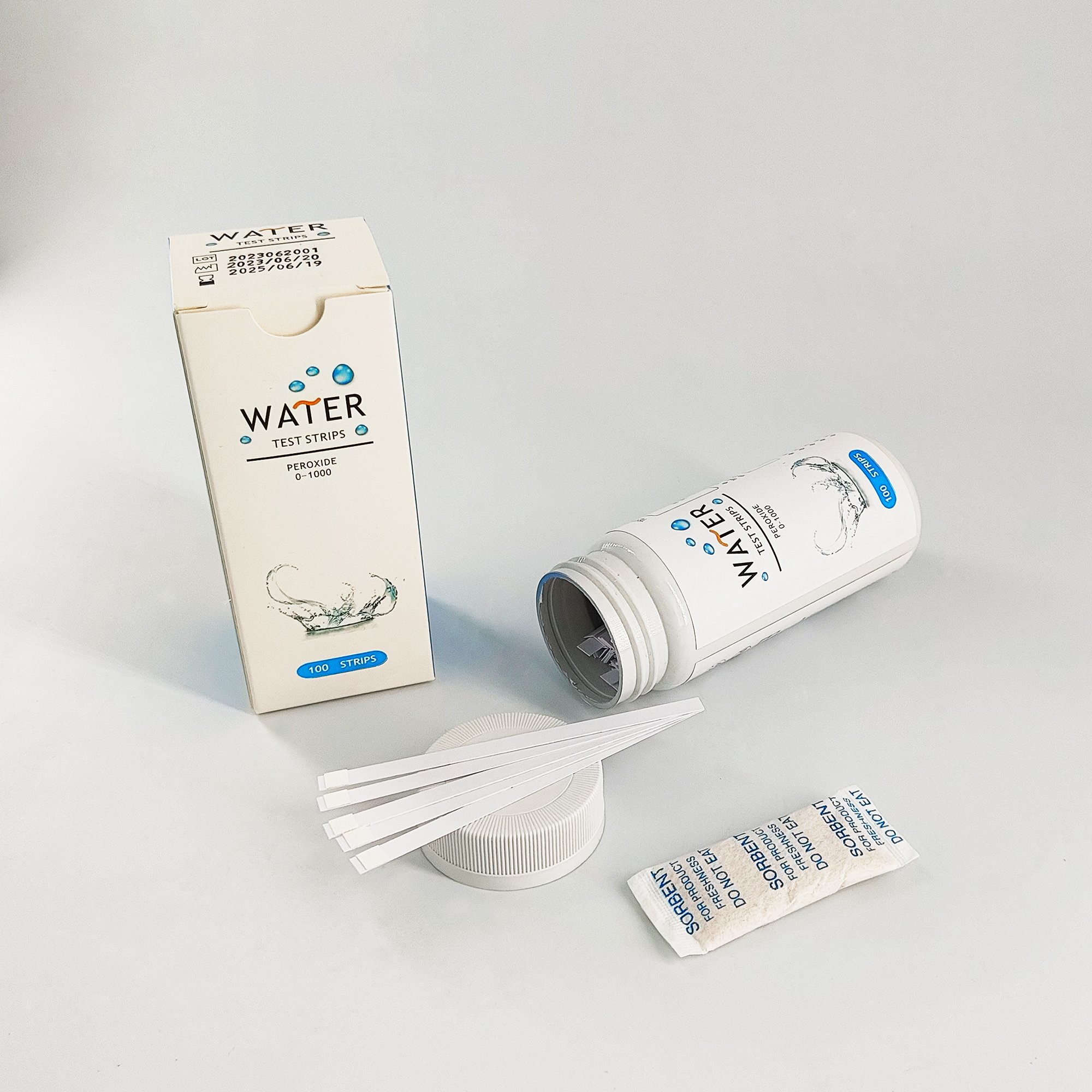 Caped Hydrogen peroxide 0-1000 Water Test Strips test kit machine fast and accurate factory supply high quality rapid test