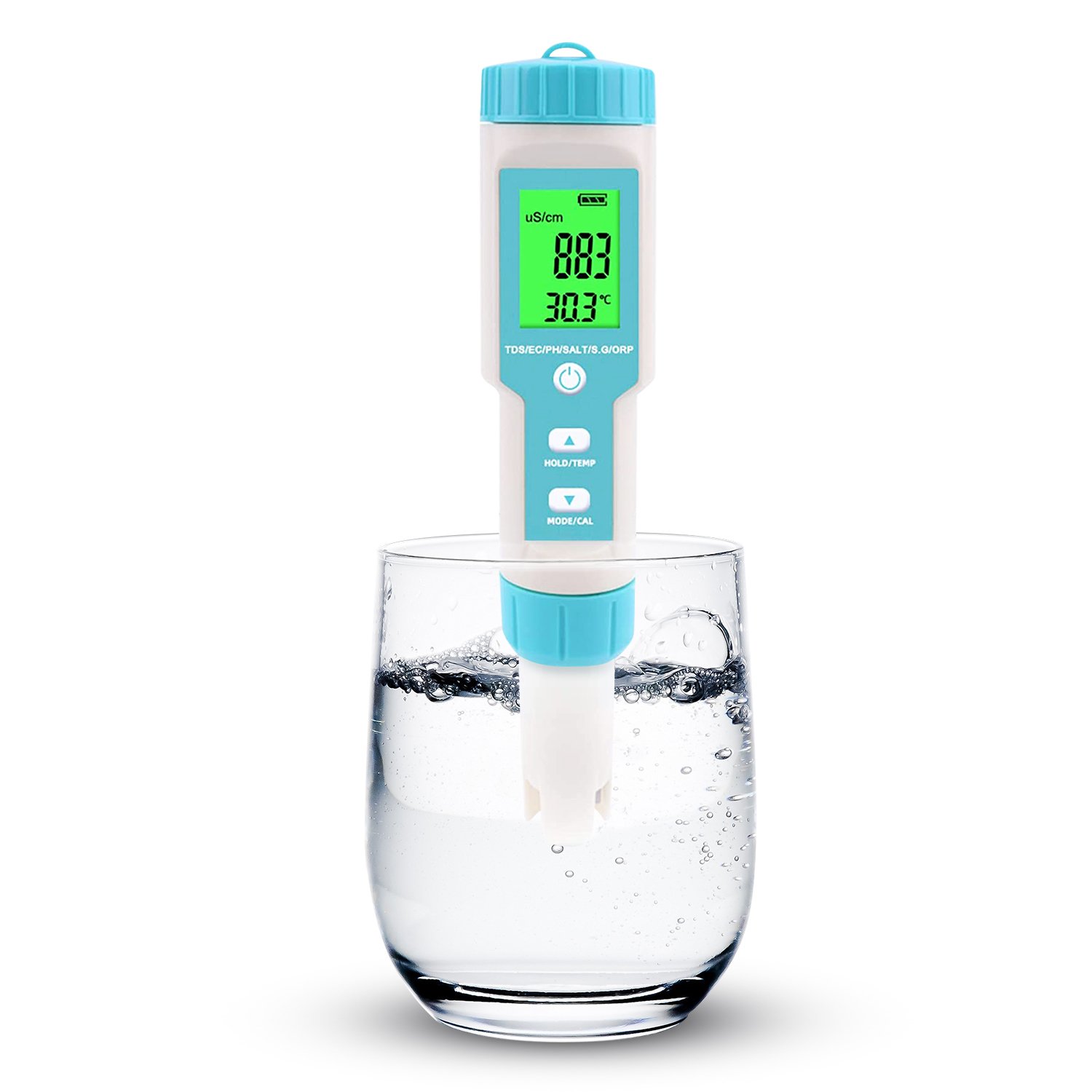 7 in 1 PH Meter temperature EC CF RH TDS digital water quality monitor tester for drinking water test