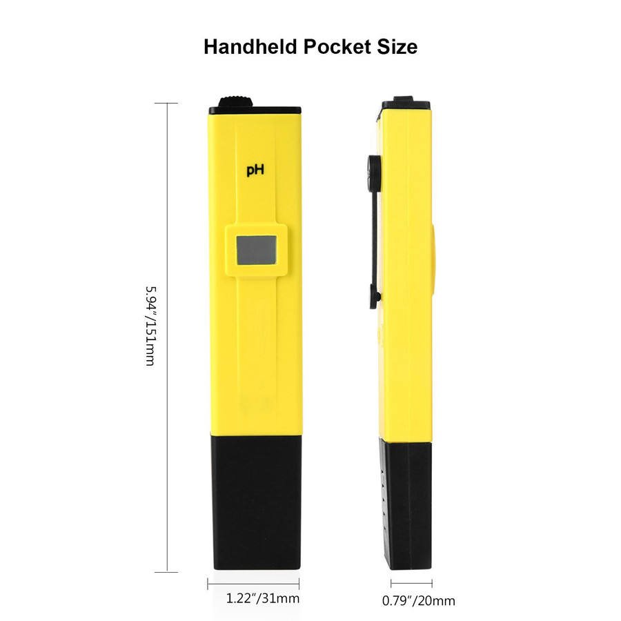 Pocket Pen Type PH Meter Analyzer Portable LCD Display Digital 0.0-14.0 PH PH Tester