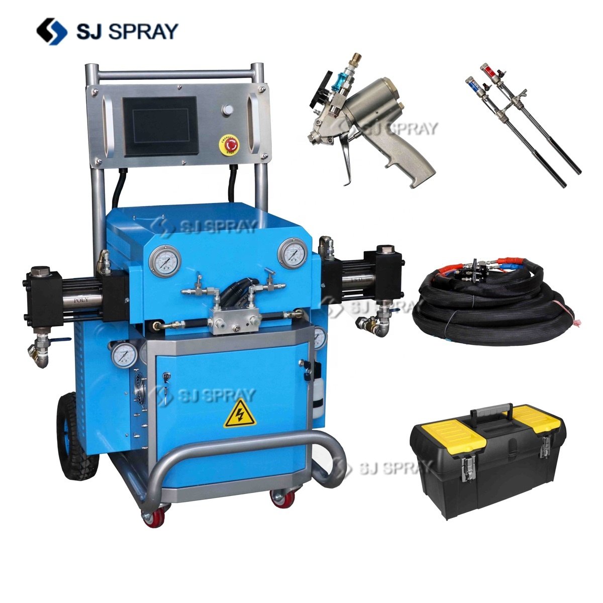 Polyurethane polyurea spraying foaming machine for waterproof, thermal insulation and anticorrosive refrigerator FD-211A1