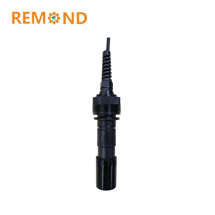 Online pH Probe Flow Through Type PT1000 Temperature Compensation pH Electrode Industrial Water pH Sensor