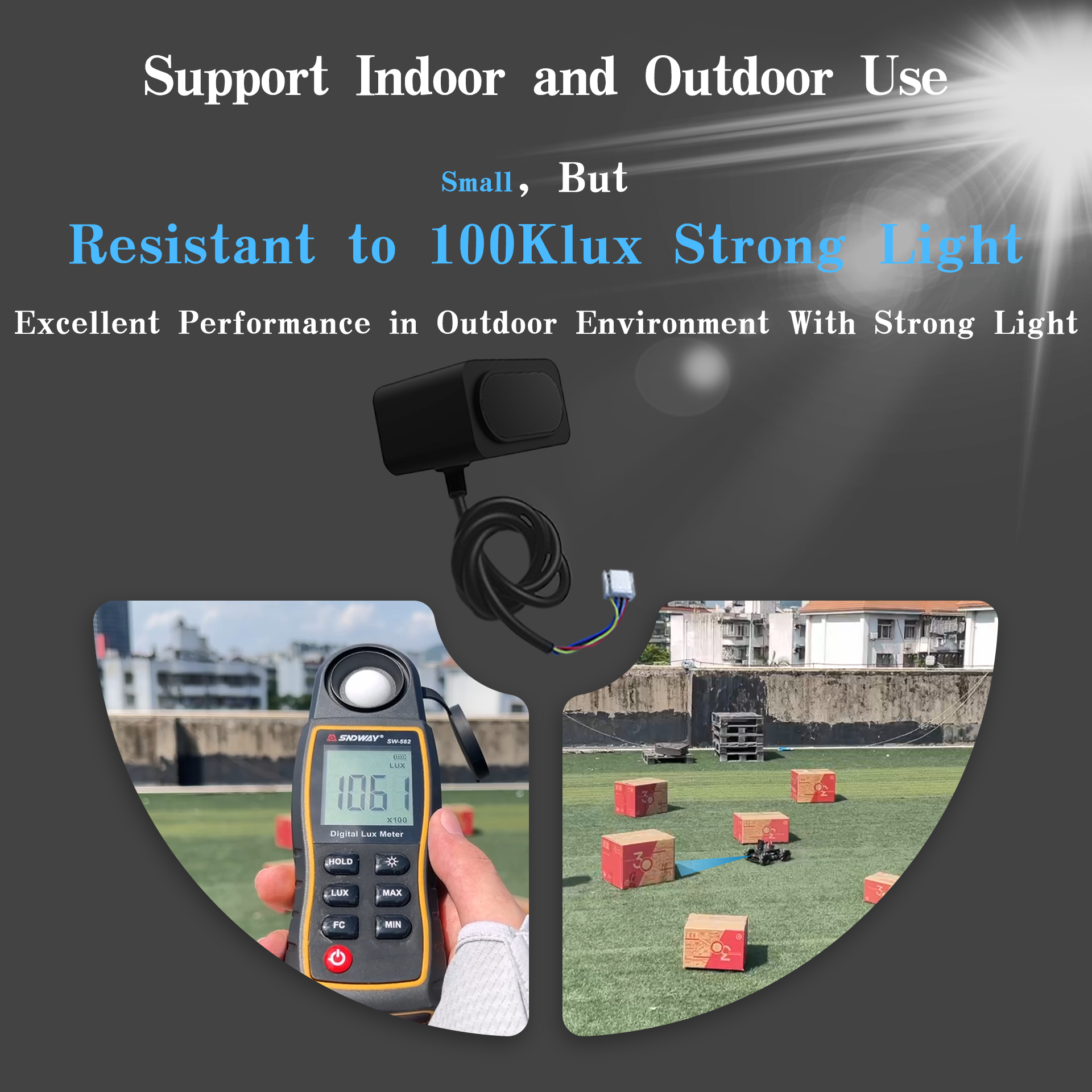 TOFSense-F2 PH laser ranging sensor radar module dTOF anti-bright light 50 meters IP68 Nooploop