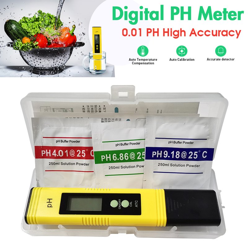 2024 Newst High Precision Hydroponic PH Meter Water Quality Tester Digital PH Pen
