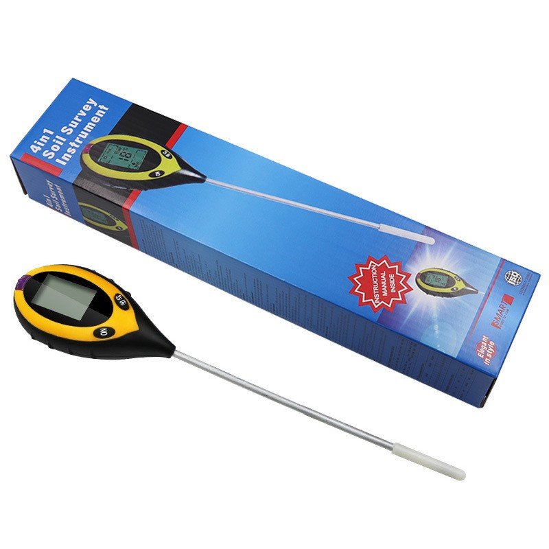 4 in 1 Digital soil Survey Instrument tester PH tester Light meter Temperature and Humidity detector