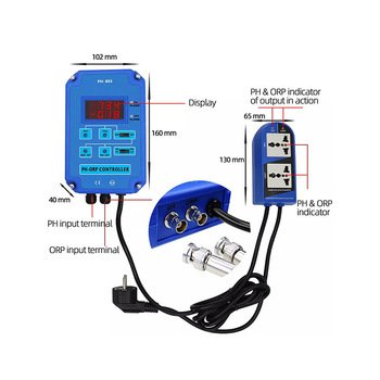 Online automatic ph ORP Controller for water treatment