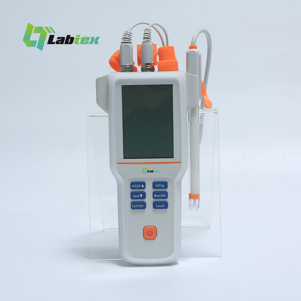LABTEX PH210E Portable Digital ph temp Tester Meter big screen 3point Long Service Life Liquid oil pH Meter Laboratory ATC MTC