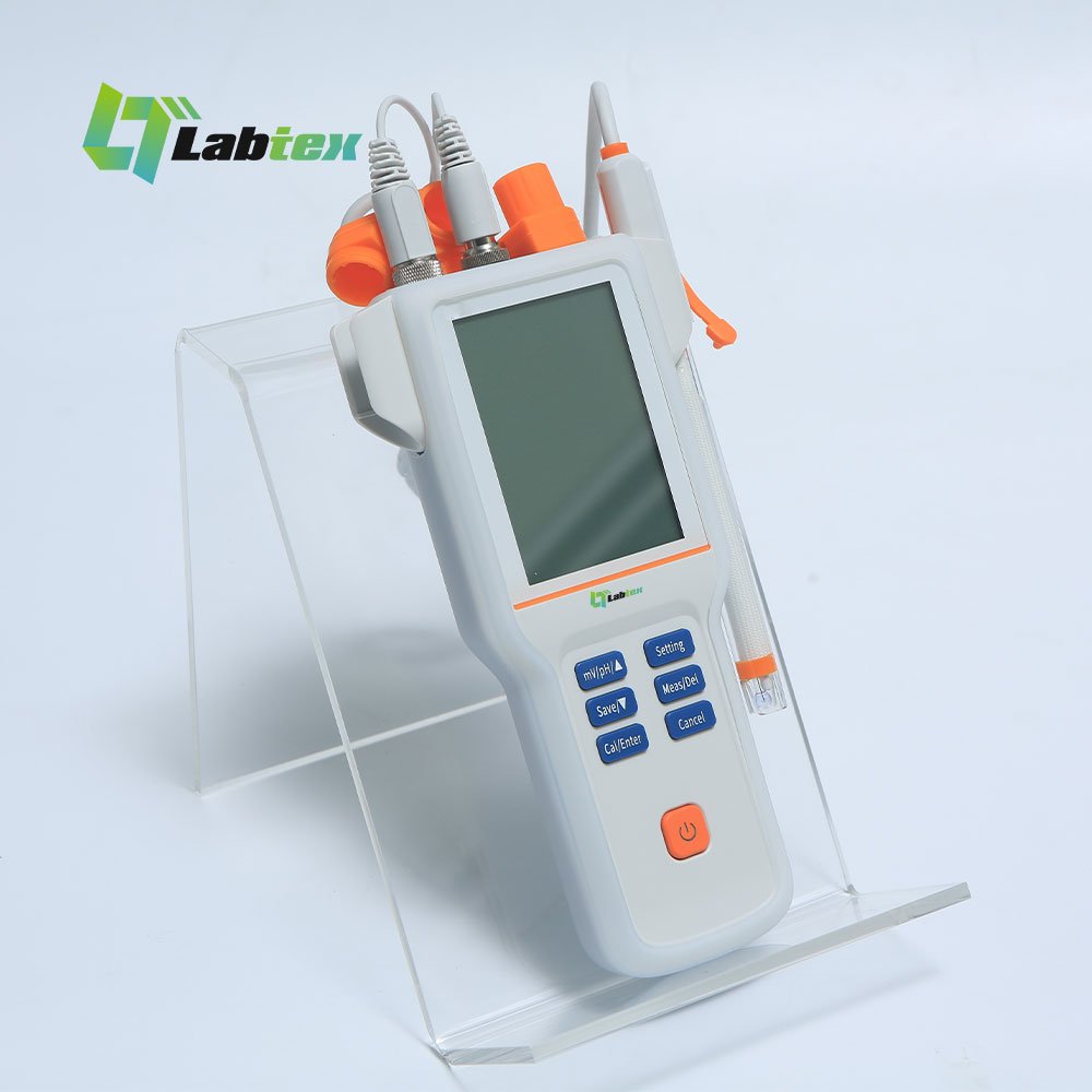 LABTEX PH210E Portable Digital ph temp Tester Meter big screen 3point Long Service Life Liquid oil pH Meter Laboratory ATC MTC