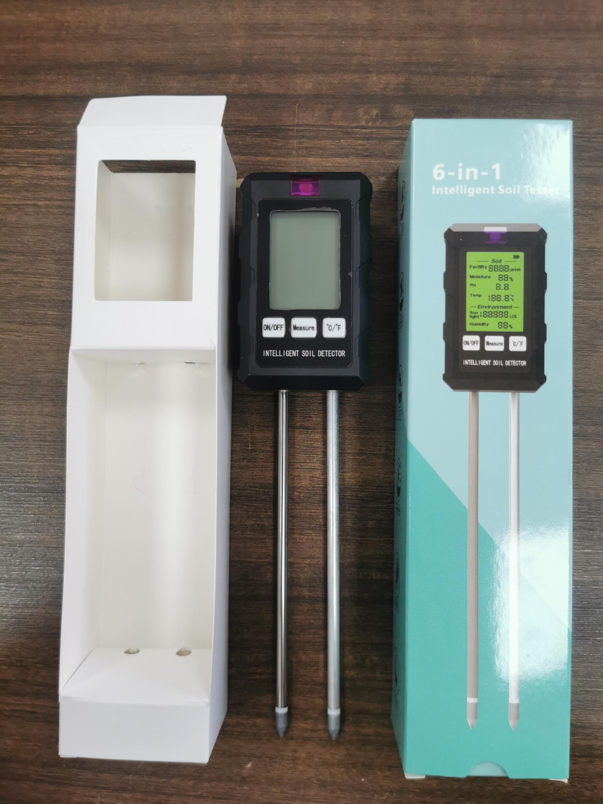 6 in 1 soil meter soil digital meter testing equipment portable soil meter for gardening