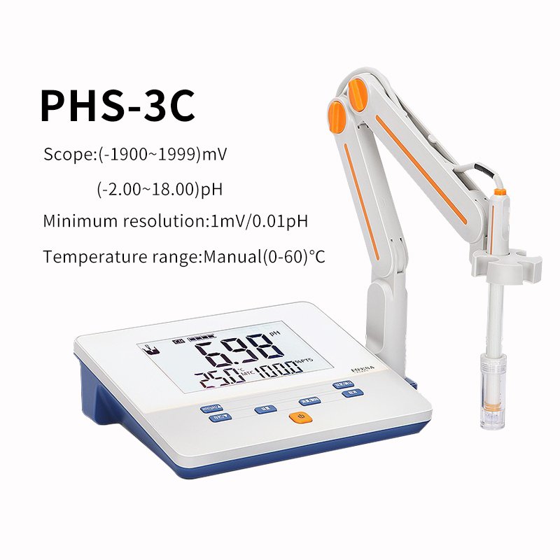 Laboratory benchtop digital ph meter ph meter buy for liquids and fruits