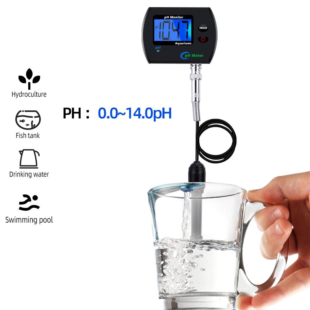 ph-990 Mini Online pH Meter On-line Digital PH monitor Meter Water Quality Tester Smart Monitor for Aquarium and swimming pool