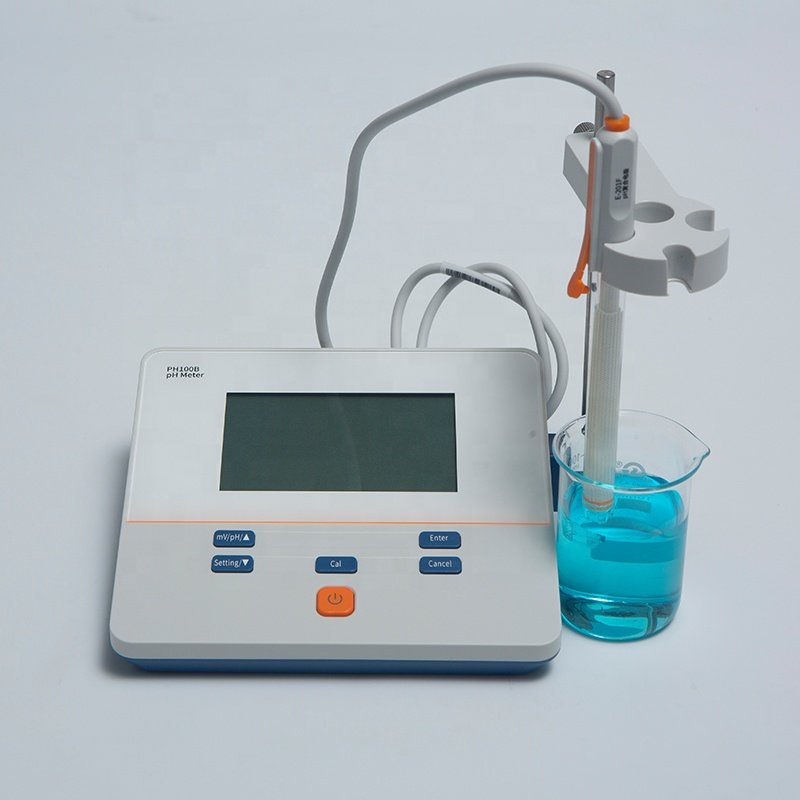 Benchtop pH Meter 0 to 14 pH Digital pH Meter PH100B