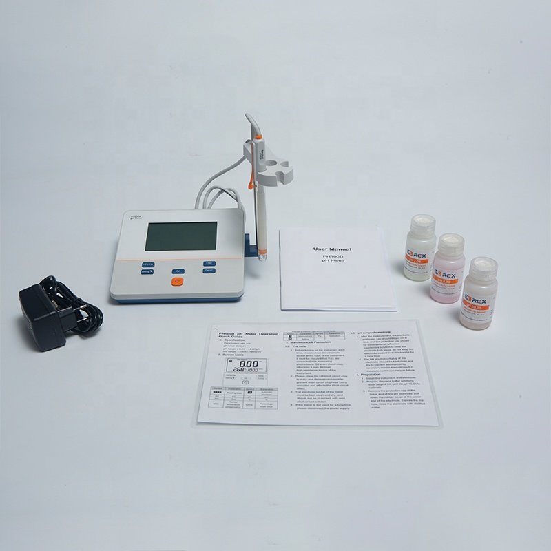 Benchtop pH Meter 0 to 14 pH Digital pH Meter PH100B