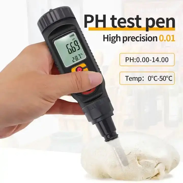 OEM Household Pen Type pH Meter Food Meat Milk Temperature Measurement Metal pH Meter
