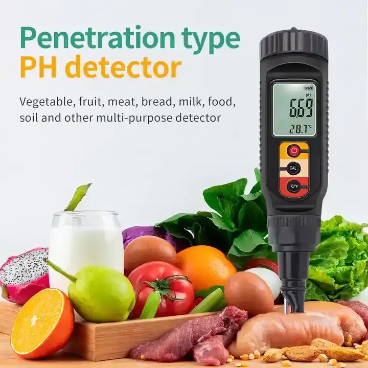 OEM Household Pen Type pH Meter Food Meat Milk Temperature Measurement Metal pH Meter