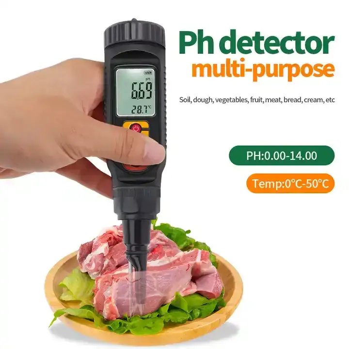 OEM Household Pen Type pH Meter Food Meat Milk Temperature Measurement Metal pH Meter