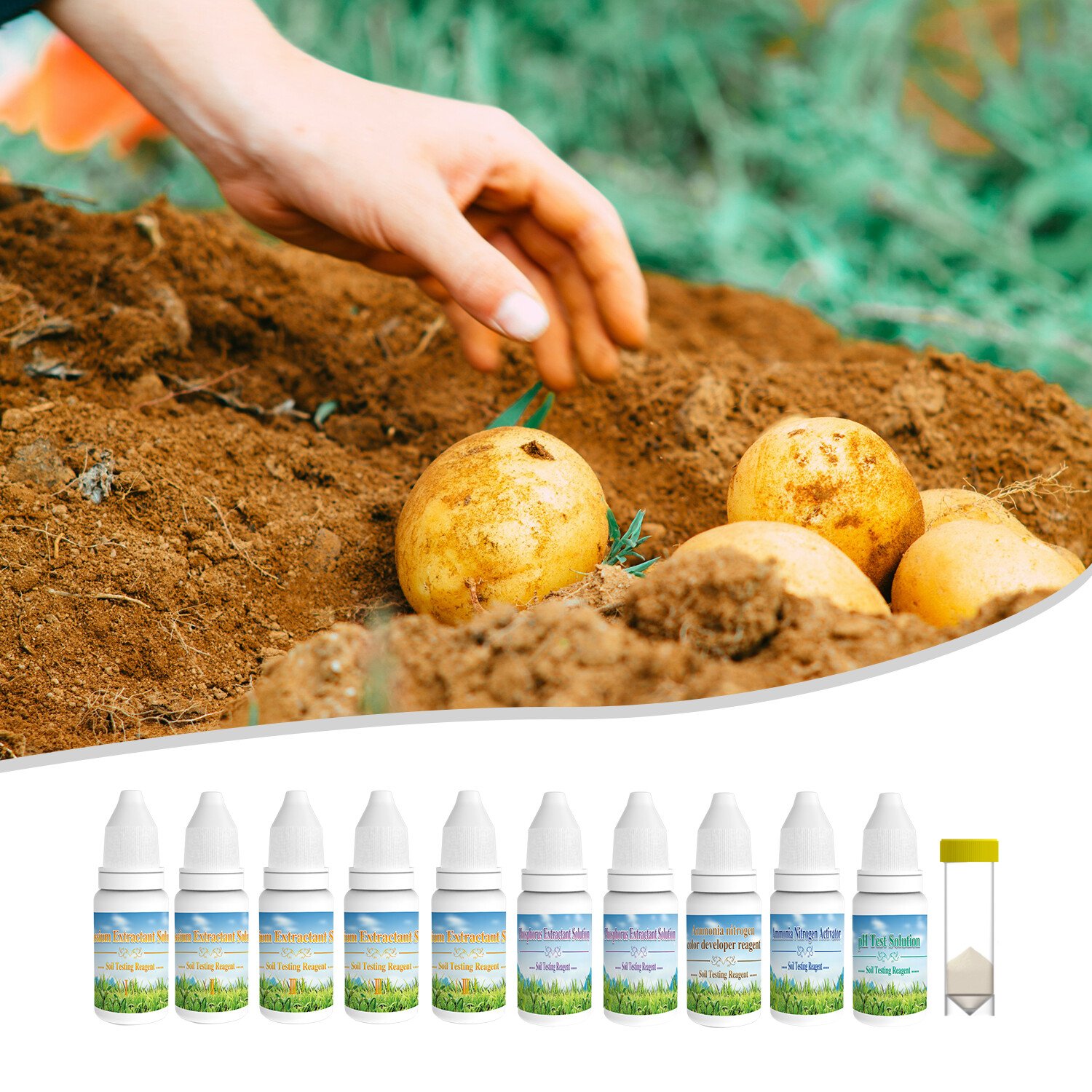 Soil Test Kit, Grow The Best Lawn & Garden, Complete & Accurate Nutrient and pH Analysis
