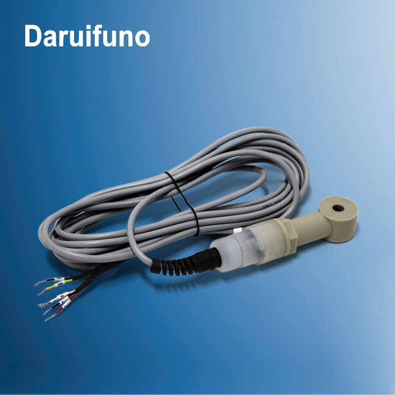 Strong Acid or Alkali Online Inductive Conductivity Sensor Probe with Temperature Sensor