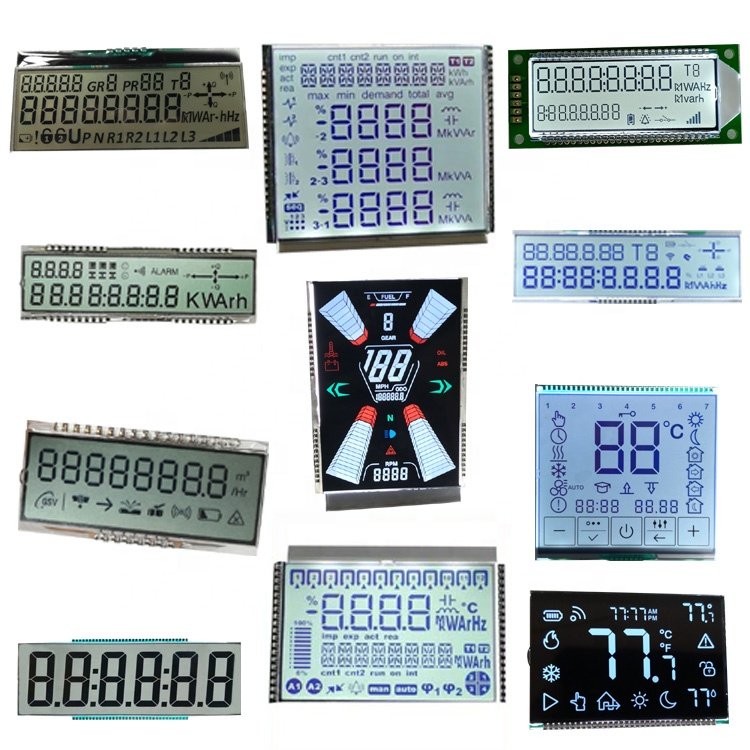 Segment Display Tn Stn Fstn Va Htn 7 Segment Glass Display Portable Lcd Digital Ph Meter Tds Ec Water Quality