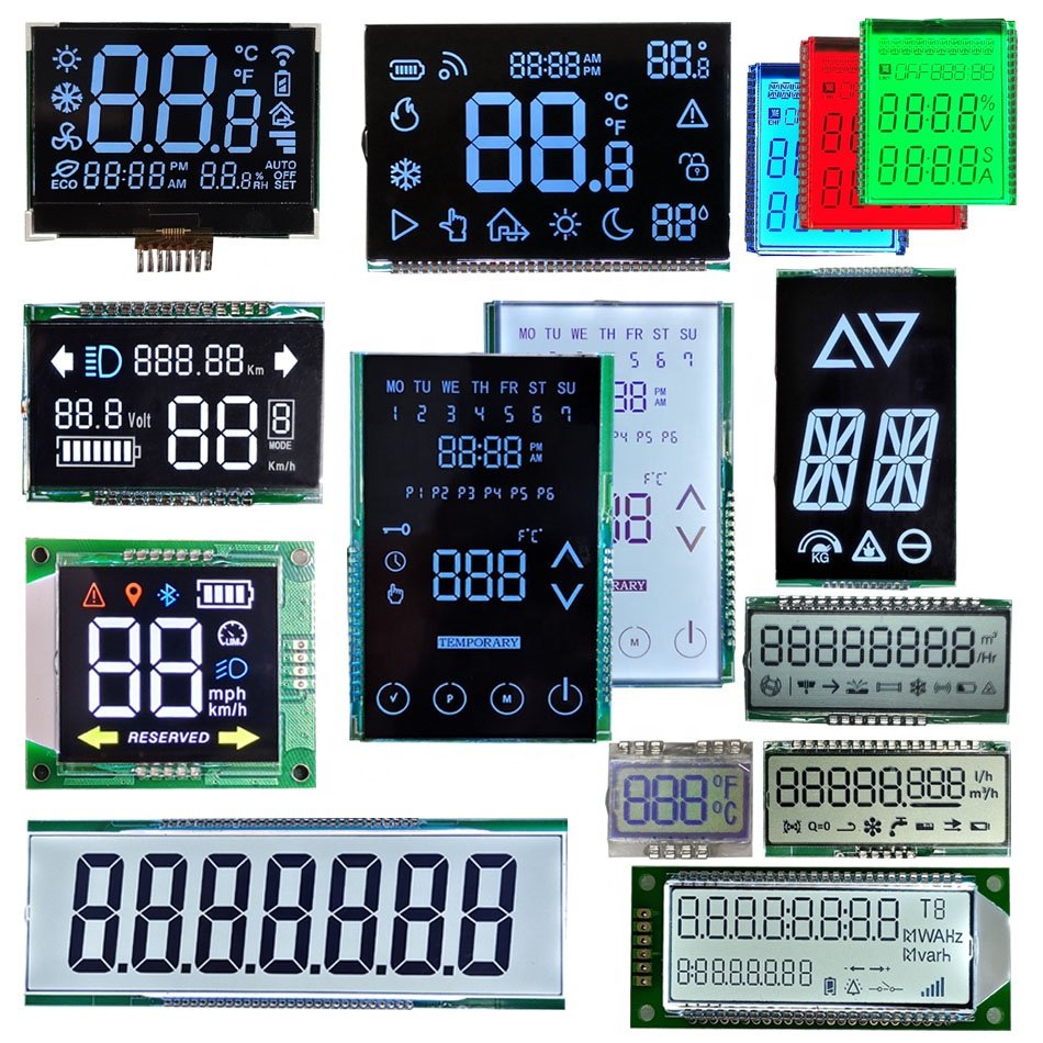 Segment Display Tn Stn Fstn Va Htn 7 Segment Glass Display Portable Lcd Digital Ph Meter Tds Ec Water Quality