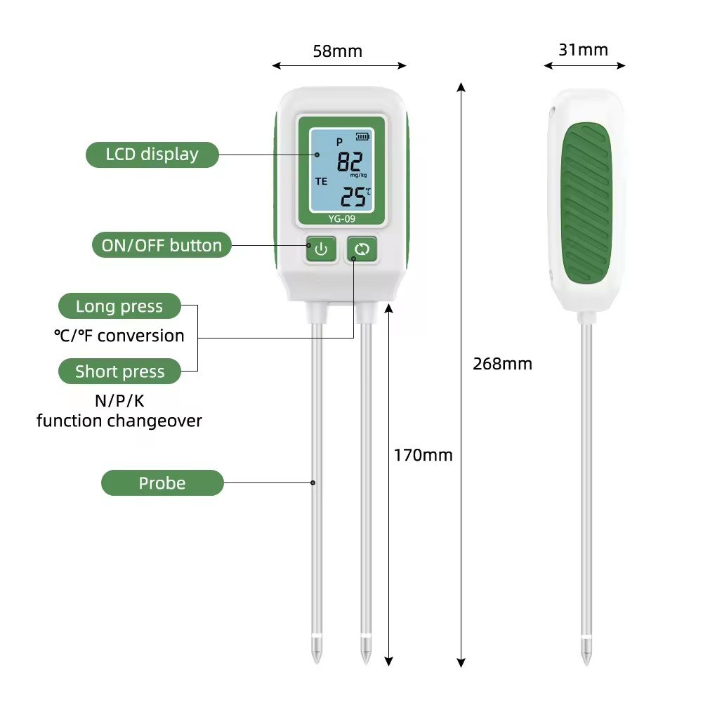 HEDAO YG-09 soil Analysis Soil Npk Detector For Garden soil Analysis Tool For Potted Orchards Garden
