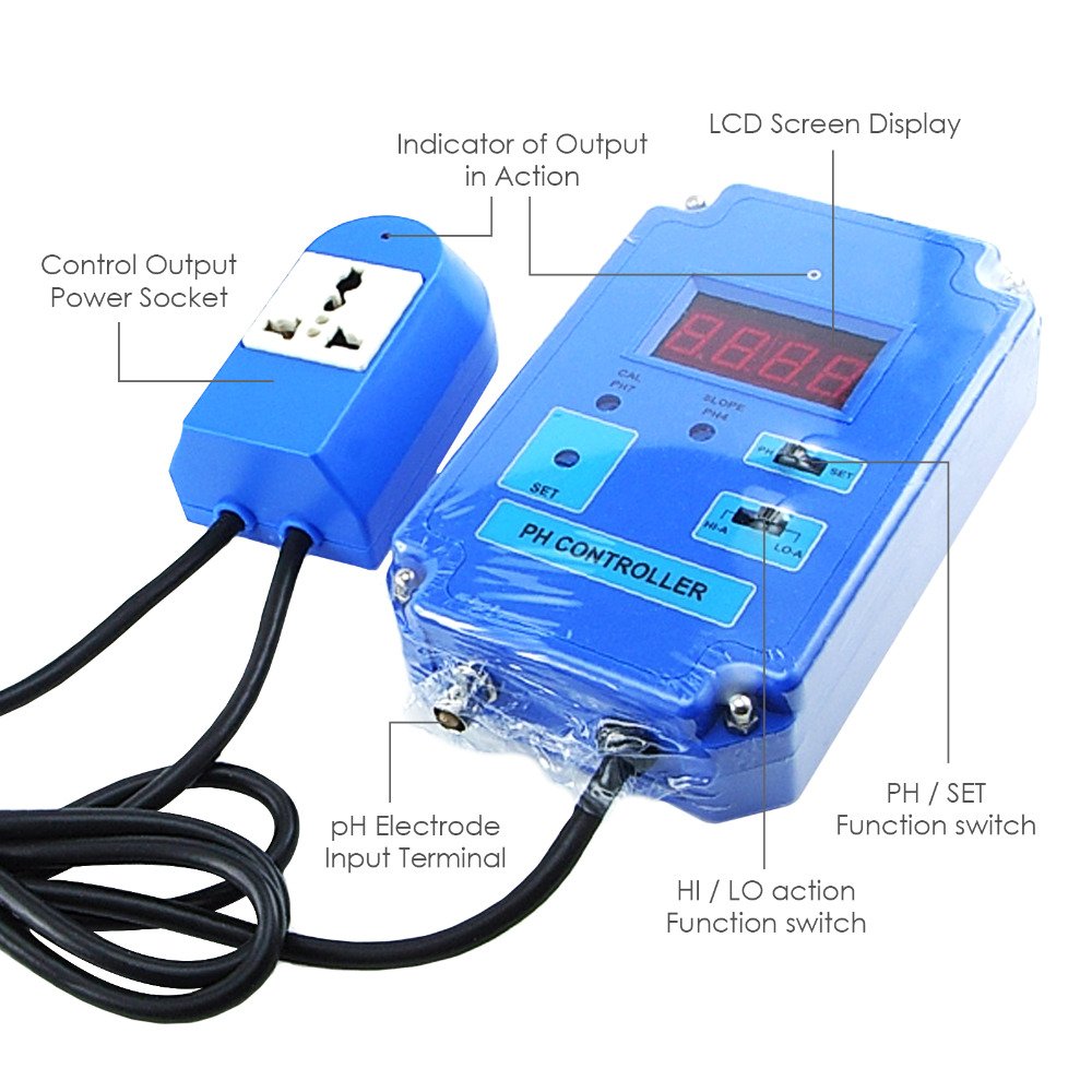 High Precision Swimming Pools PH Meter ORP Controller Water Quality Test Controller