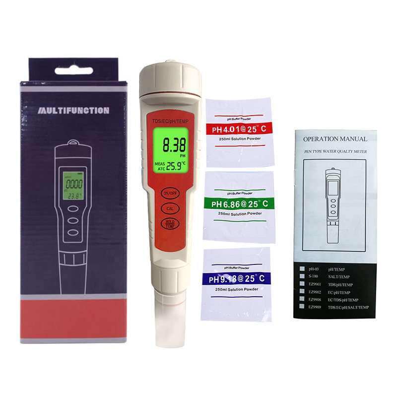 New arrival 4 in 1 TDS/EC/PH/TEMP Water Quality Tester Ph Sensor Ph Meter