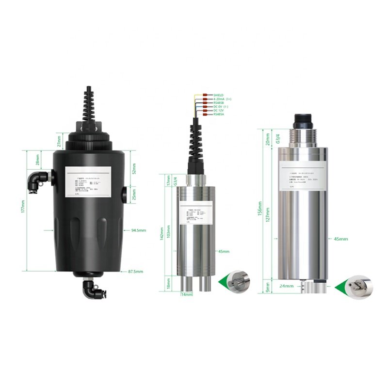 Water Sensor Supplier Online Water Analyzer RS-485 MODBUS 4...20mA Sludge Concentration Sensor for Sweage Water Test