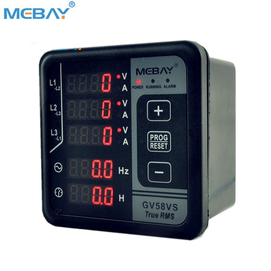 Mebay GV58VS AC Three Phase Voltage Current Watt Energy Electric Digital Power Meter