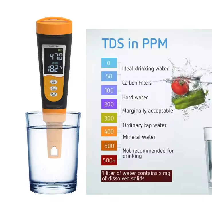 Industrial Water Quality Tester TDS Test Pen & Multi-Parameter Conductivity Pen for Water Quality Monitoring