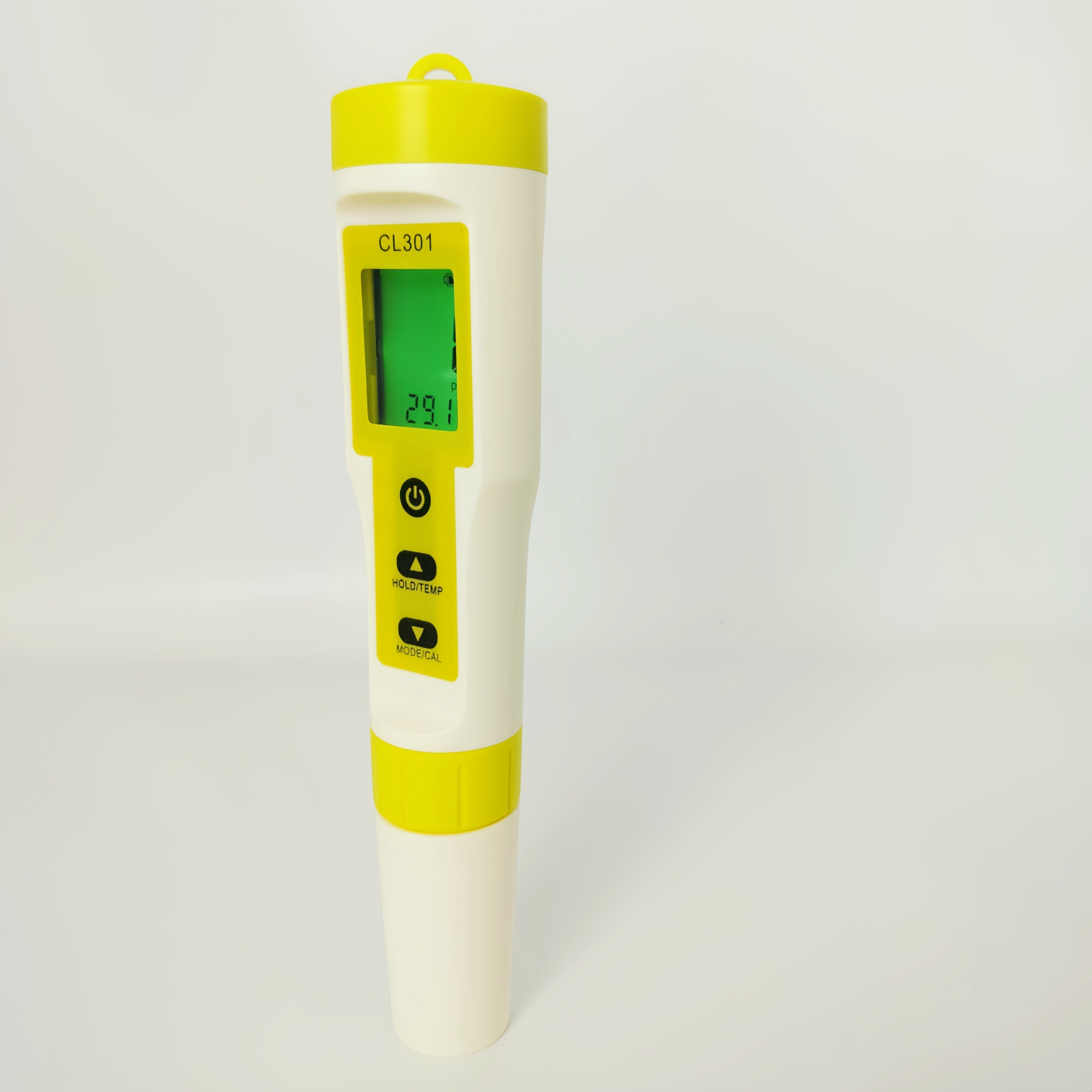 3 in 1 Free Chlorine Tester Pen Portable Chlorine H2 Temp Meter Backlight Residual Chlorine Monitoring For Swimming Pool