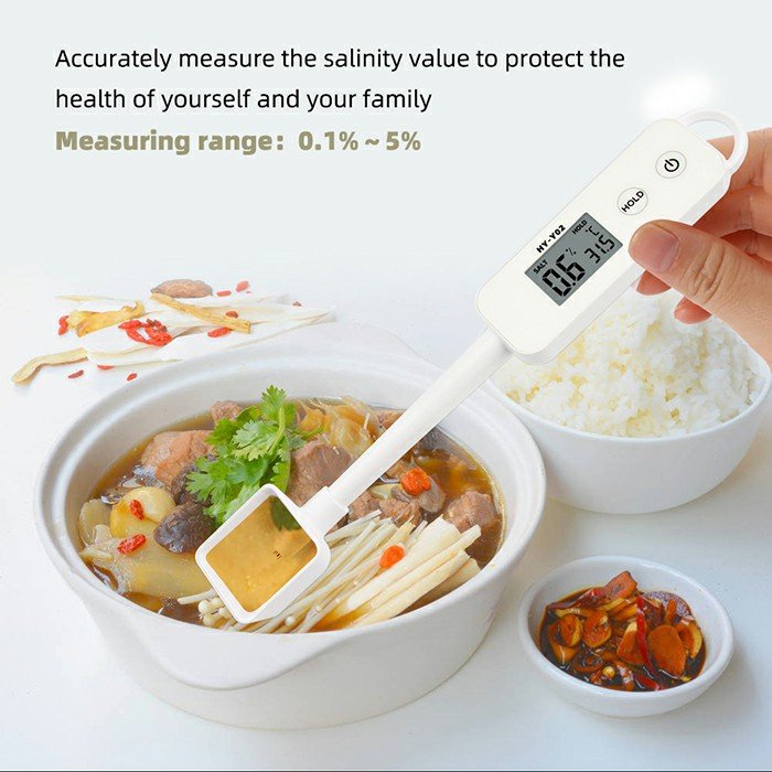 Precision Salinity meter food brine salinity kitchen soup cooked food mariculture digital display electronic salt measurement