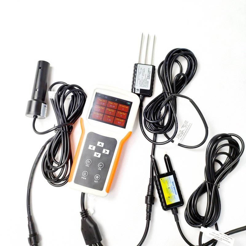 HANDHELD 7 IN 1 SOIL NPK HUMIDITY TEMPERATURE EC SALINITY PH HAND METER