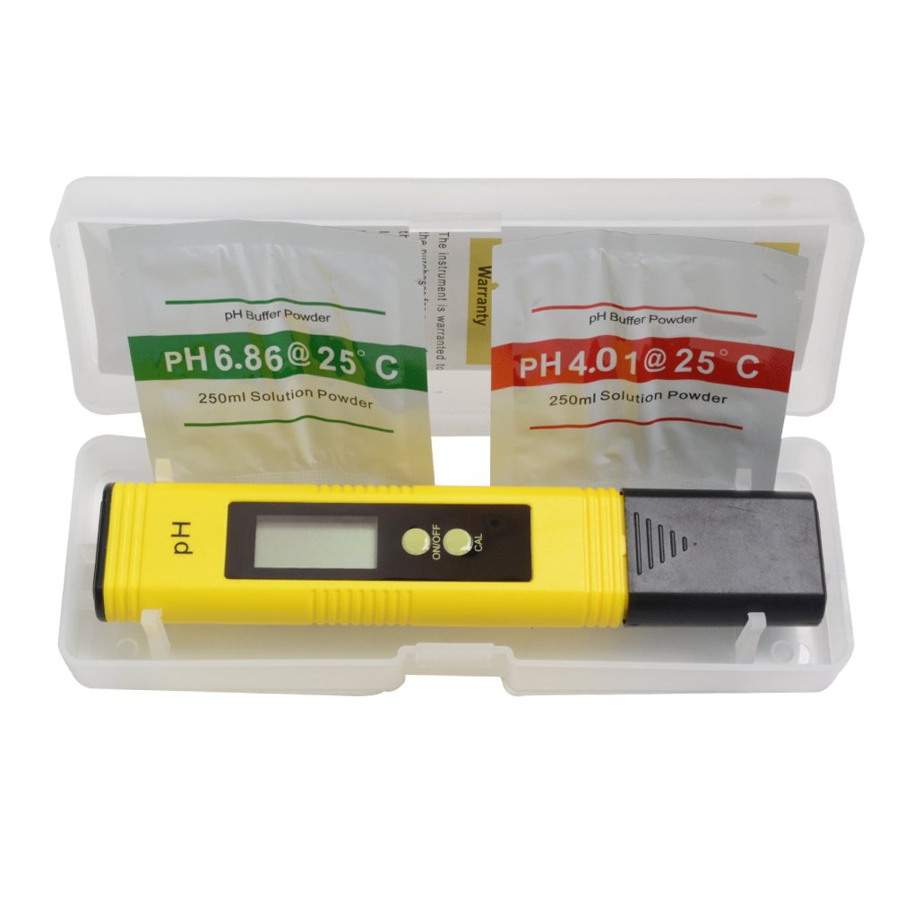 Portable ph meter with LED display for sea water drinking water and swimming pool aquarium ph meter