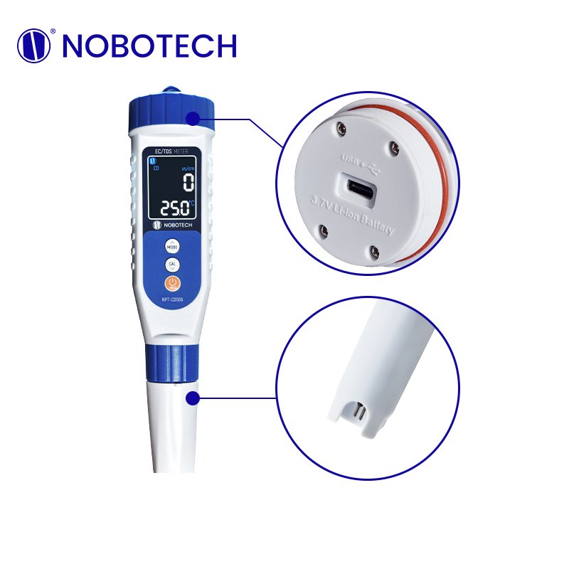 NOBOTECH Handhold Portable Smart TDS/EC Meter For aquaculture and laboratory NPT-CD506 Pen-Type TDS conductivity Meter