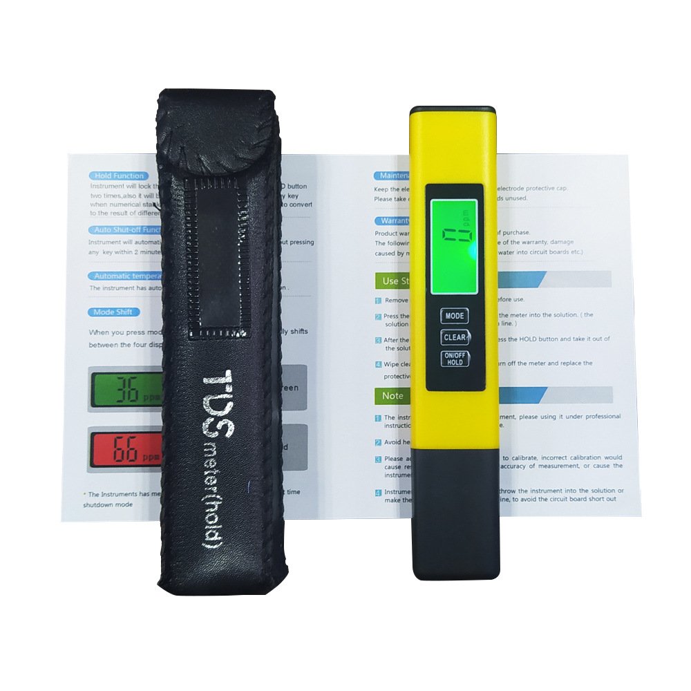 TDS PH Meter for Drinking Water. Handheld high precision 0-9999 PPM Accurate EC Temperature TDS pH meter for drinking water