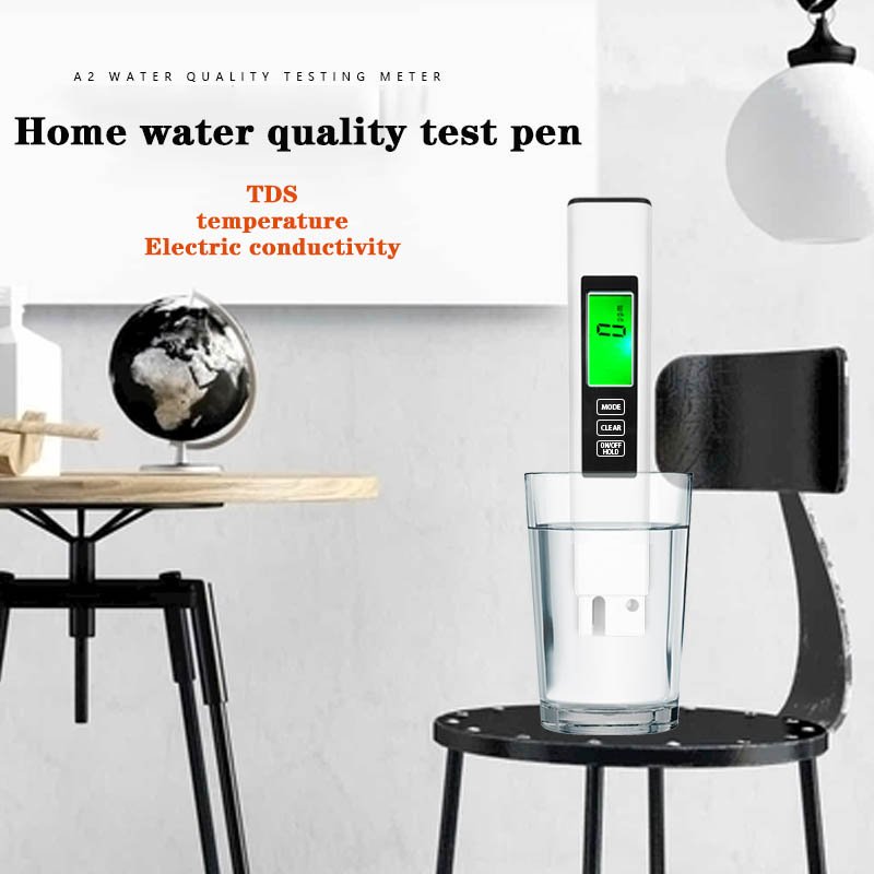 TDS PH Meter for Drinking Water. Handheld high precision 0-9999 PPM Accurate EC Temperature TDS pH meter for drinking water