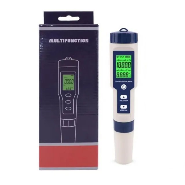 EZ9909 5 in 1 Digital TDS/EC/PH/Salinity/Temperature Meter Water Quality Test Pen