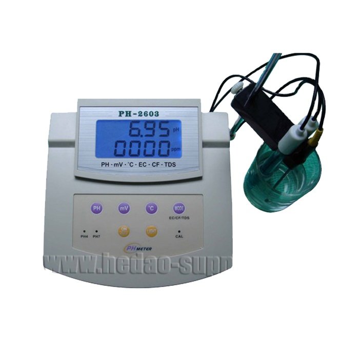 6 in 1 backlight Digital Water Tester EC CF TDS (ppm) PH Meter