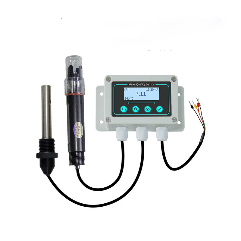 BGT RS485 4-20mA 0-5V 2 in 1 IoT Water Quality Monitoring Tester Water Analyzer EC PH Probe Sensor for Agriculture