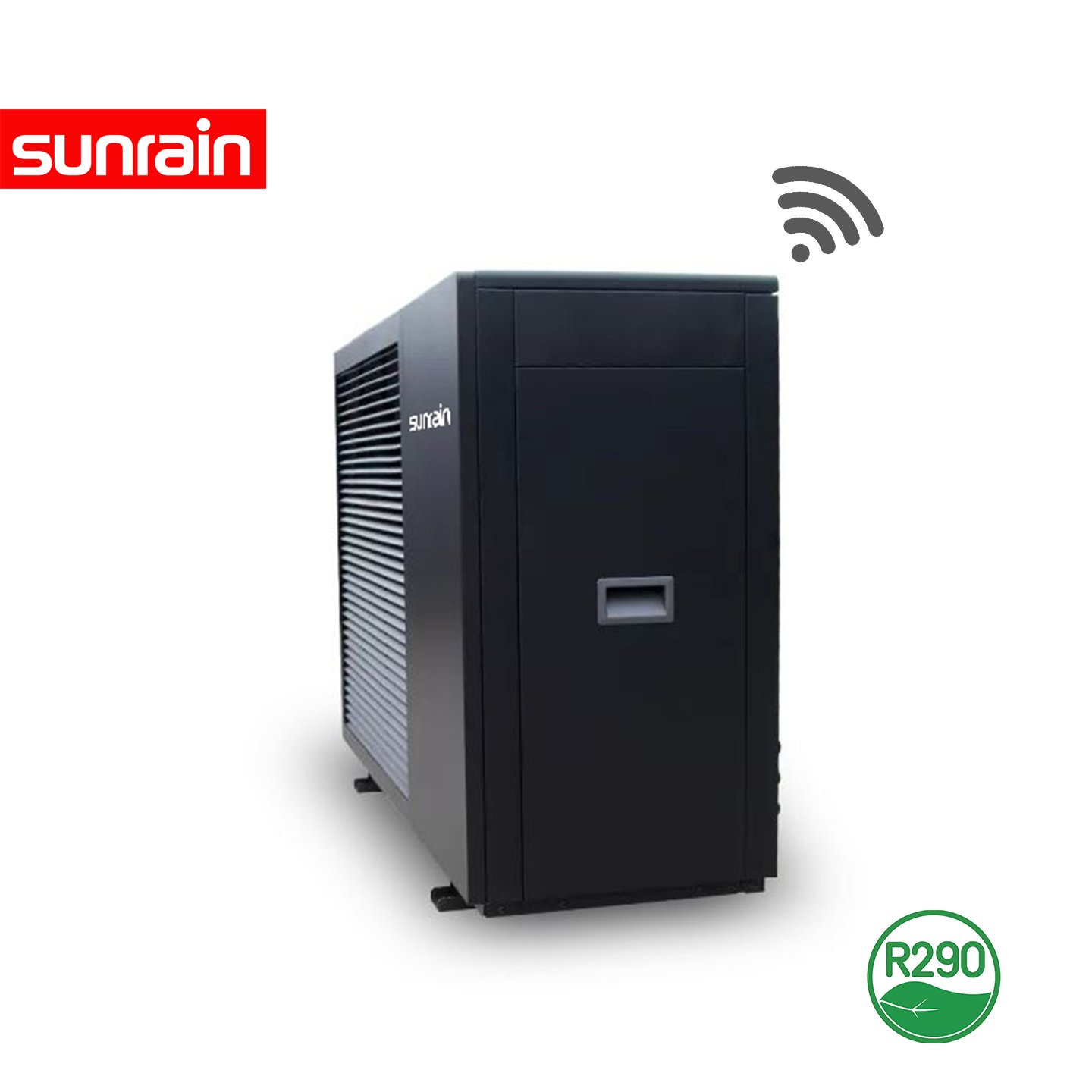 Sunrain R290 Heat Pump A+++ Full DC Inverter EVI WIFI Heating Cooling & DHW Monoblock for 100-400 Square Meters House Heat Pump