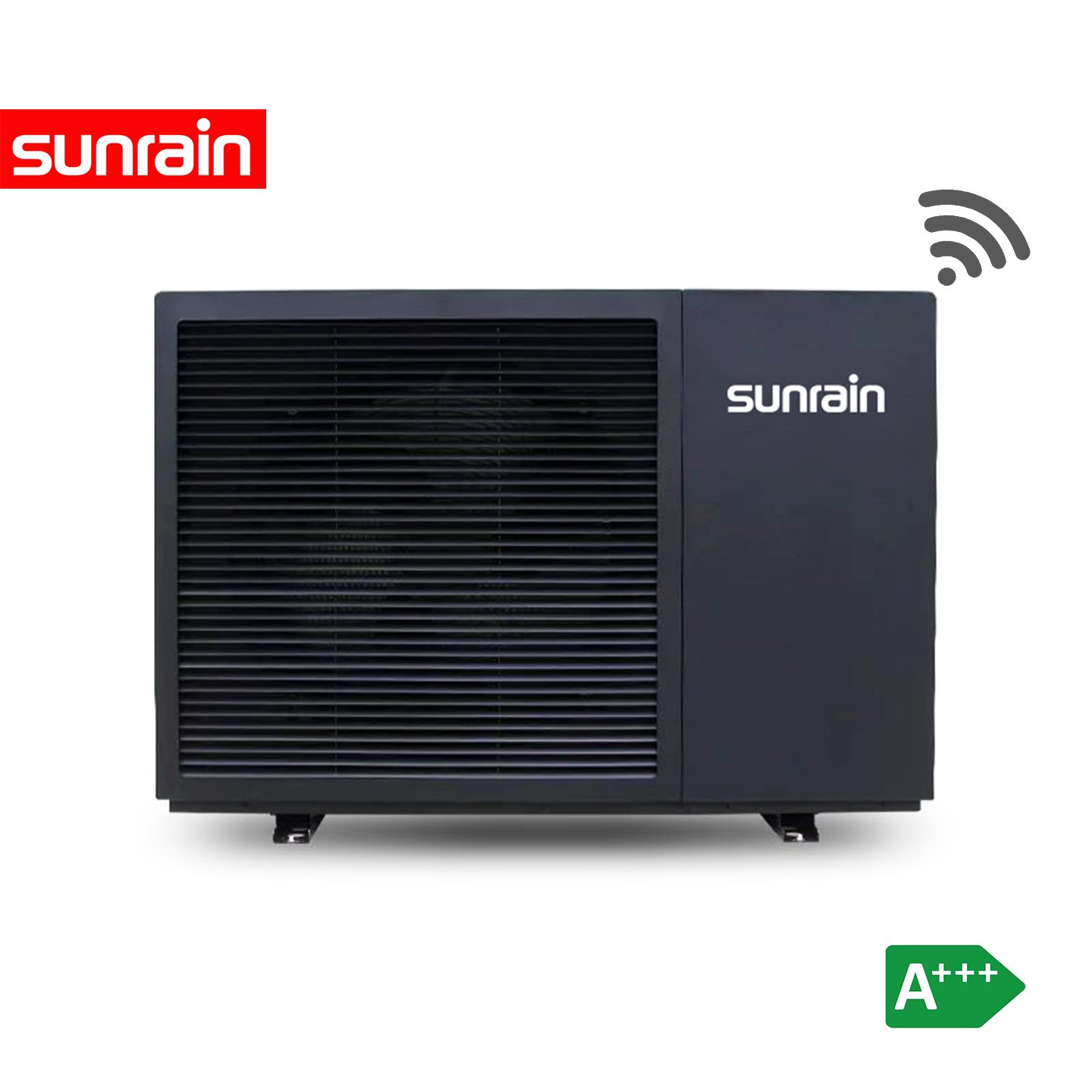 Sunrain R290 Heat Pump A+++ Full DC Inverter EVI WIFI Heating Cooling & DHW Monoblock for 100-400 Square Meters House Heat Pump