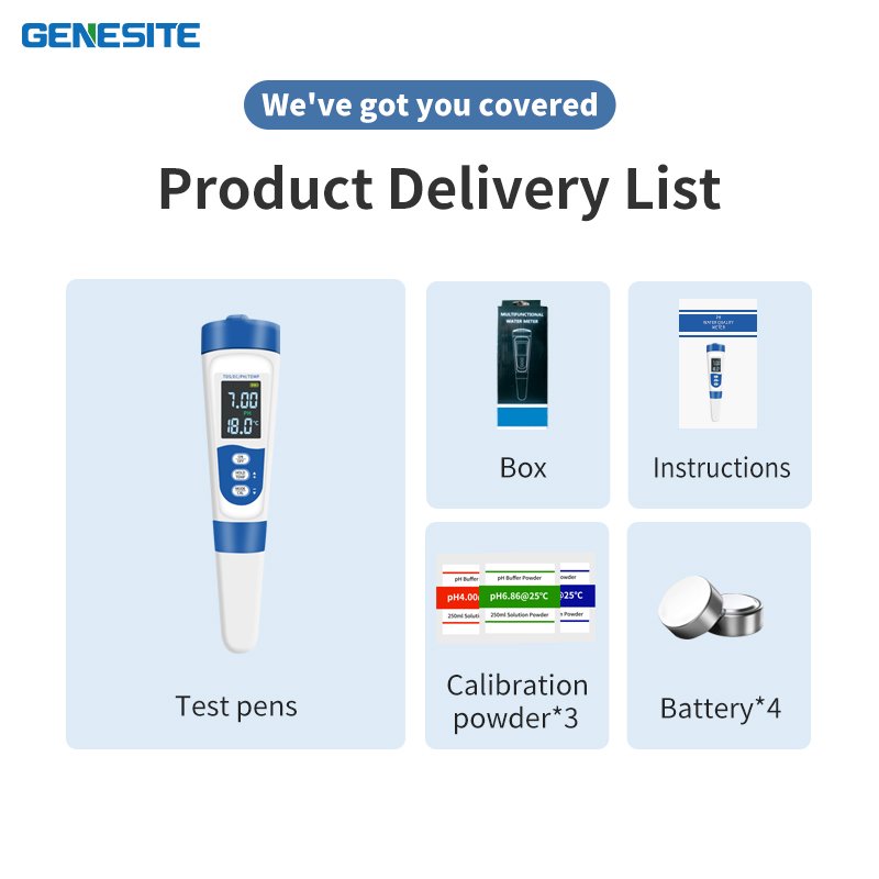 7 in 1 Water Quality Tester Drinking Water Quality Analyzer Ph Meter Water Quality Testing Pen