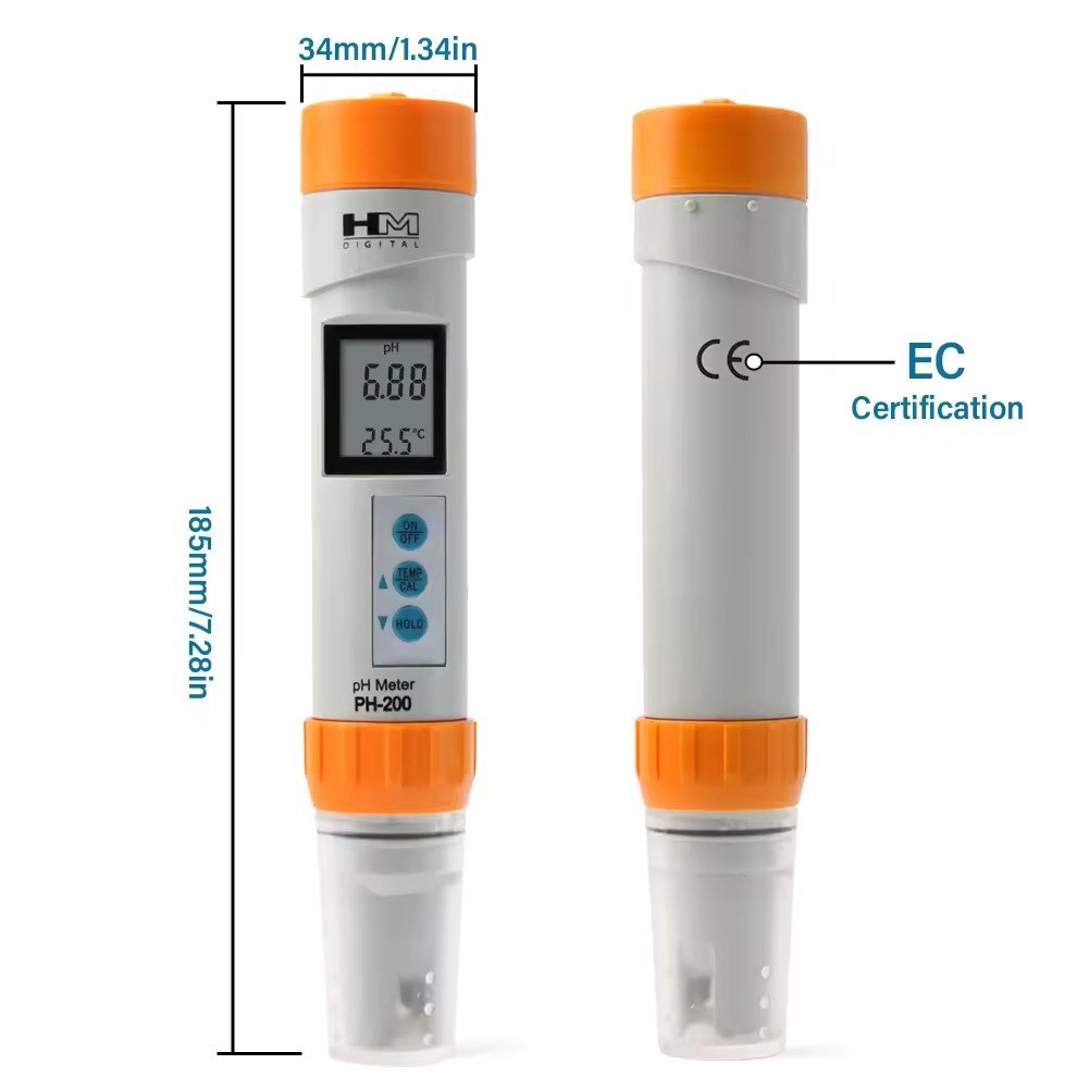 HEDAO PH-200HM Digital Ph Tester with Automatic Portable Ph Meter For Pool Aquarium Laboratory