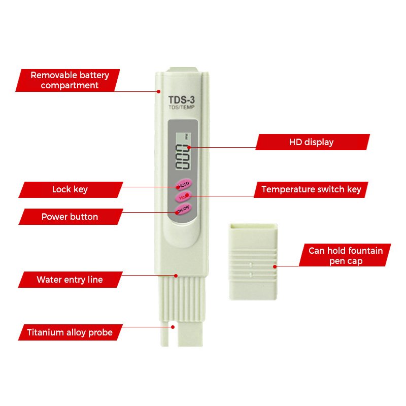 High Quality Portable Water Quality TDS Detector Water PH Meter Pen Digital PH Meter