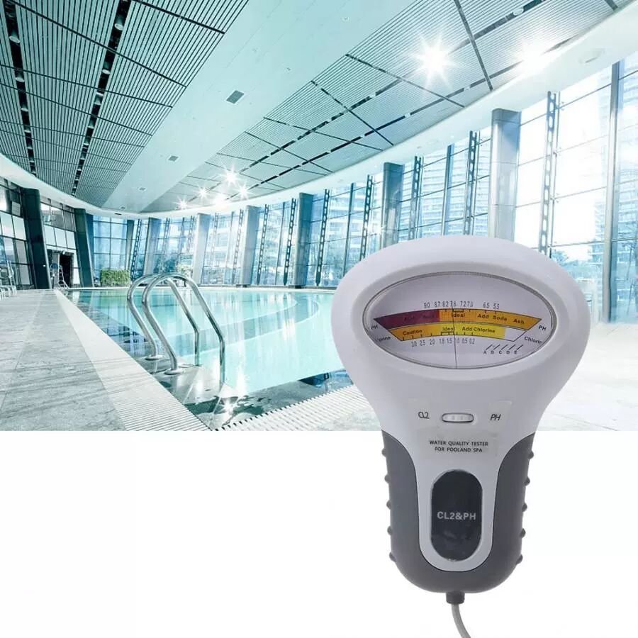 WANBANG Hot Tester White Portable Quality Water Cl Ph Swimming Meter Residual Chlorine Detector Aquarium Water Checking Meter