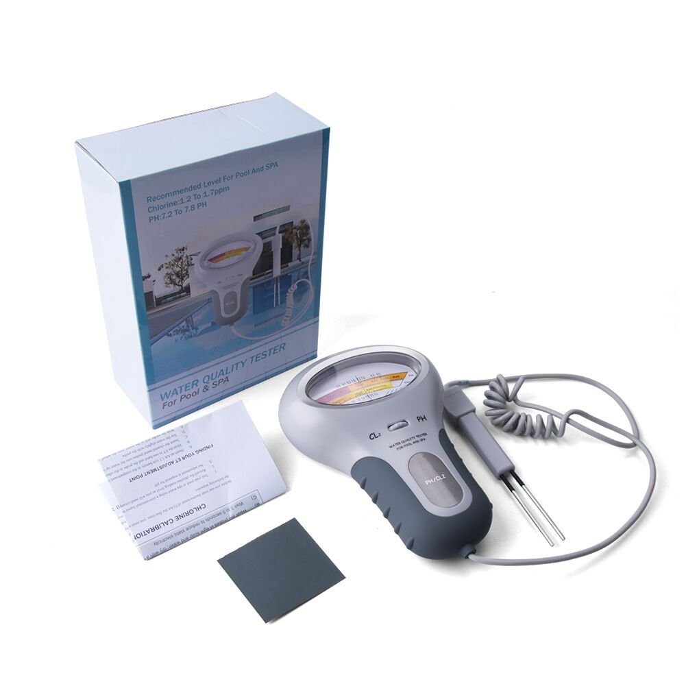 WANBANG Hot Tester White Portable Quality Water Cl Ph Swimming Meter Residual Chlorine Detector Aquarium Water Checking Meter