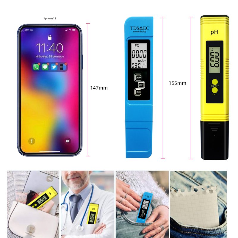 Digital Ph And Tds Meter Combo High Accuracy Ph Meter Tds Ec Tester