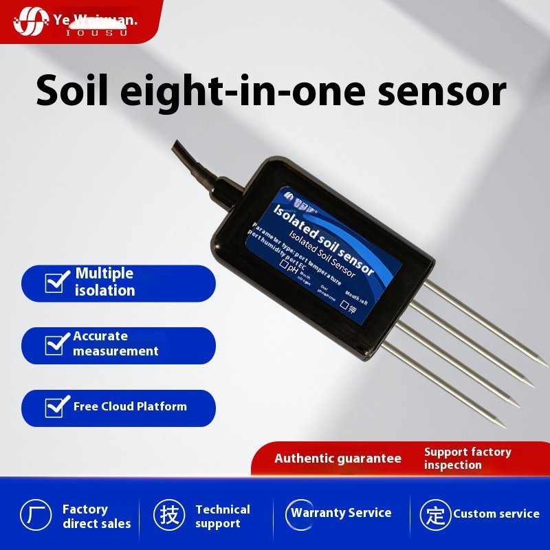 Industrial EC Soil Detector Temperature Humidity Conductivity Sensor Nutrient Nitrogen Phosphorus Potassium Concentration Meters
